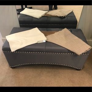 Grey ottoman